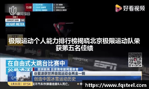 极限运动个人能力排行榜揭晓北京极限运动队荣获第五名佳绩